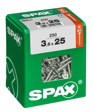 Spax Universalschraube, 3,5x25, 250 St., 4191020350257